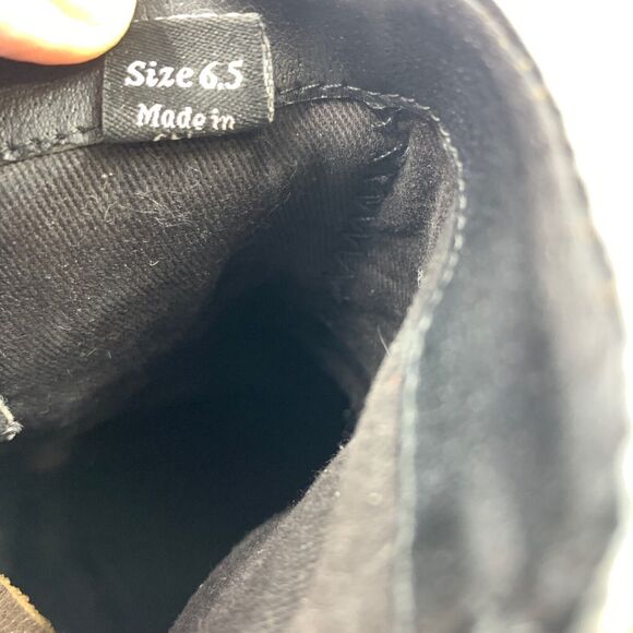 DV Dolce Vita 6.5 Ankle Booties Boots Biker Boho Festival Western Brown Leather - Picture 7 of 7